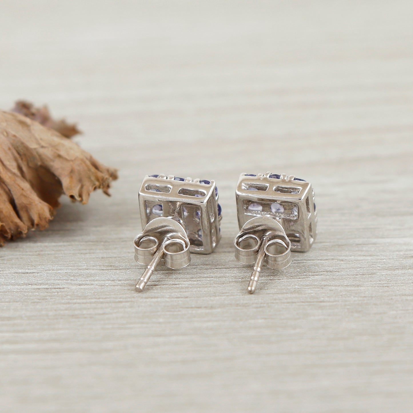 Natural Tanzanite Round Cut Gemstone Stud Earrings-925 Sterling Silver Earrings-December Birthstone Studs-Dainty Tanzanite Studs for Gift