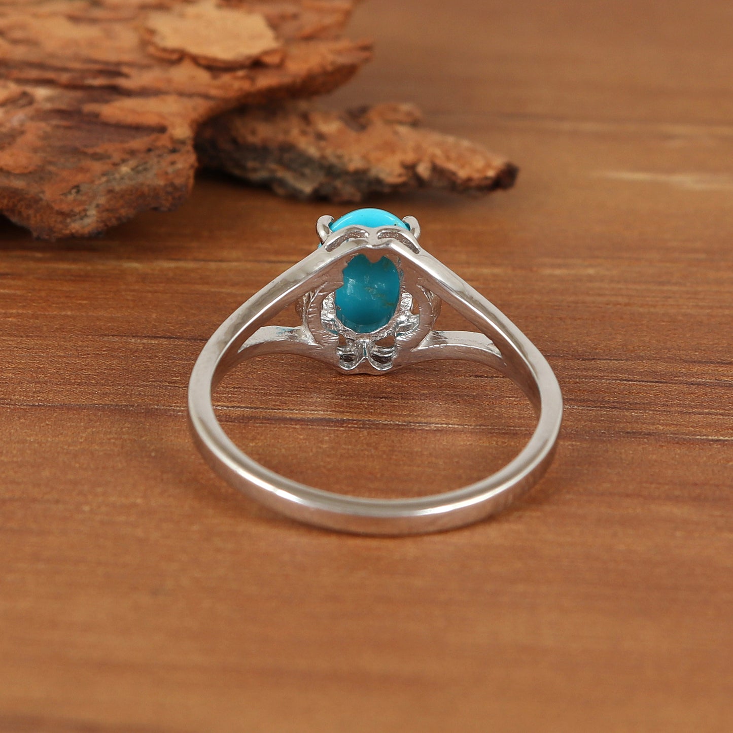 Sleeping Beauty Turquoise Ring-925 Sterling Silver Ring-Oval Cabochon Turquoise Ring-Turquoise Jewelry-Perfect Gift-Women's Jewelry for Gift (Copy)