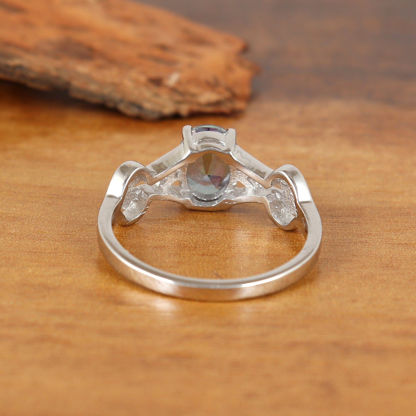 Natural Mystic Topaz Ring-925 Sterling Silver Ring-Rainbow Topaz Ring-Mystic Topaz Silver Ring-Handmade Ring-Multi Fire Gemstone Ring