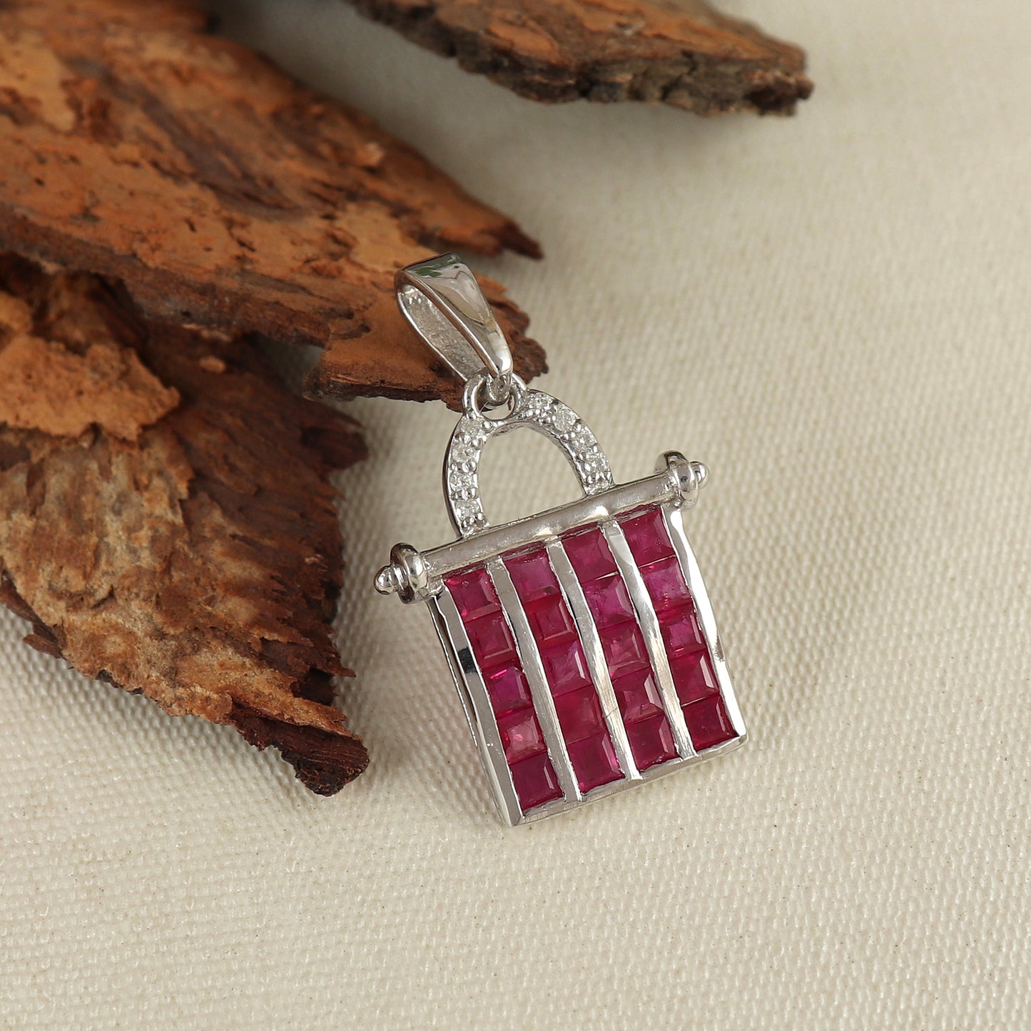 Natural Ruby Pendant-925 Sterling Silver Chain Pendant-Ruby Diamond Pendant-July Birthstone Pendant-7x5mm Oval Cut Gemstone Pendant for Gift (Copy)