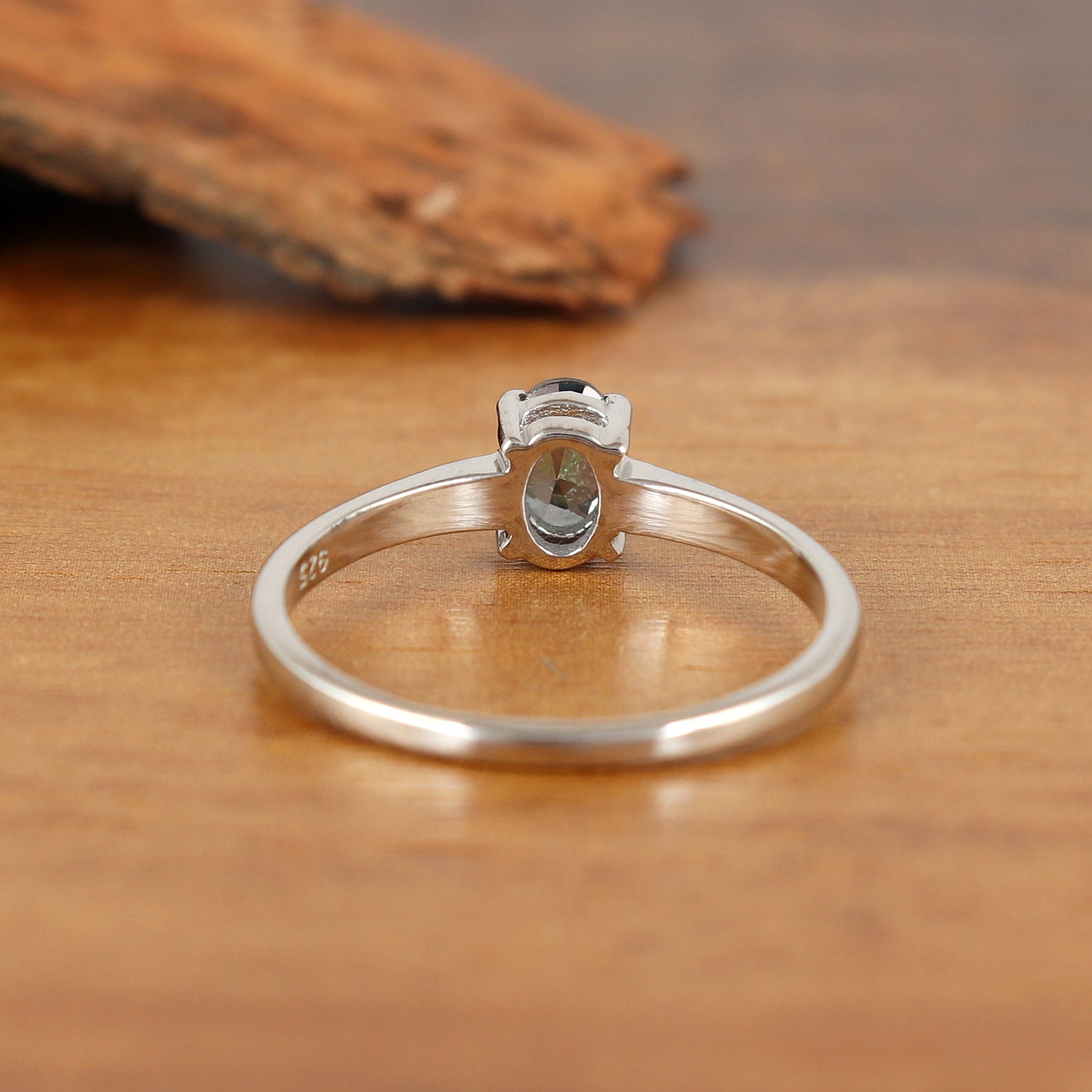 Mystic Topaz Sterling Silver Ring-Oval Cut Gemstone Ring-Rainbow Topaz Ring-Handmade Ring-Mystic Topaz Women's Jewelry-Wedding Gift for Her