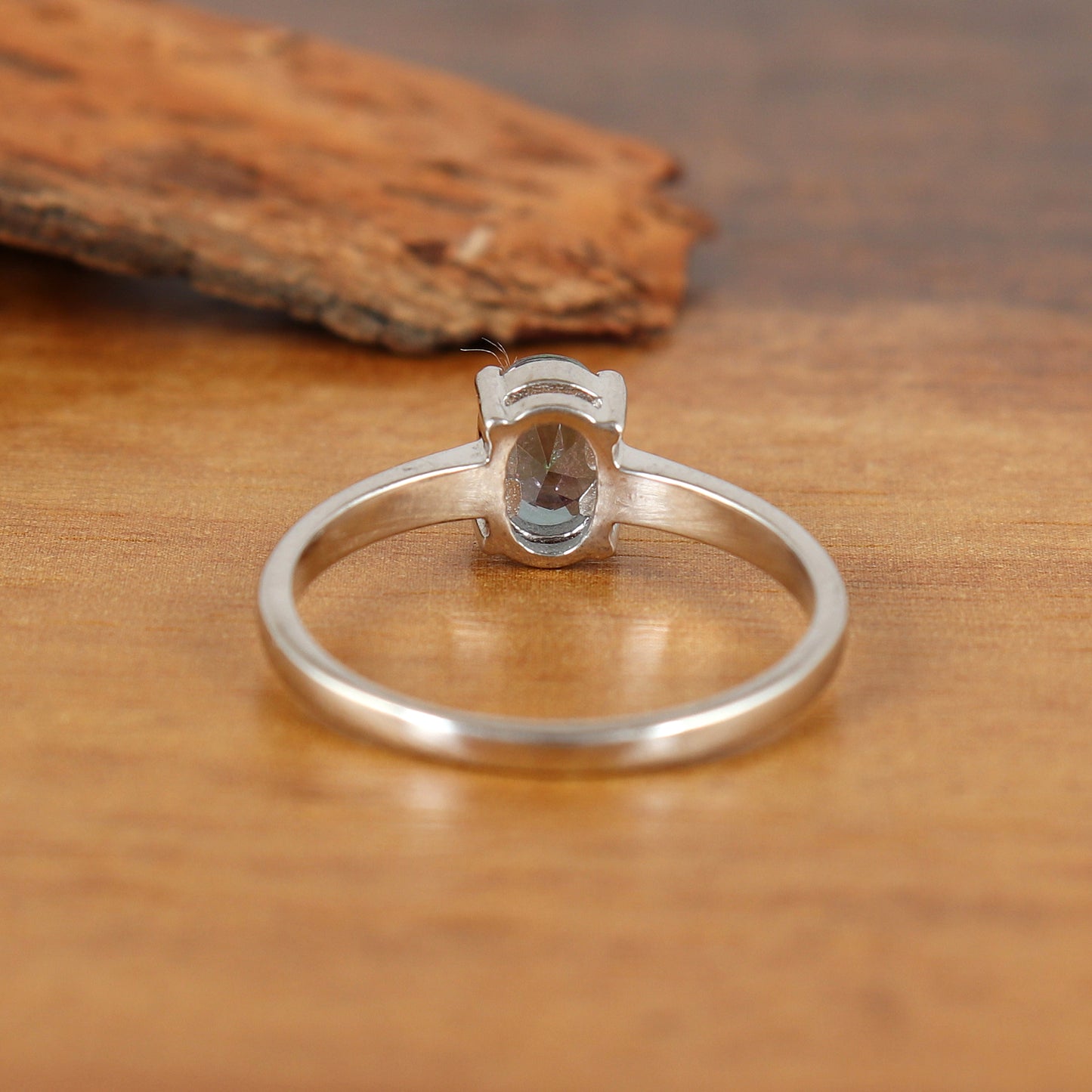 Natural Mystic Topaz Oval Gemstone Ring-925 Sterling Silver Ring-Mystic Topaz Ring- November Birthstone Ring-Engagement Gift-Wedding Ring