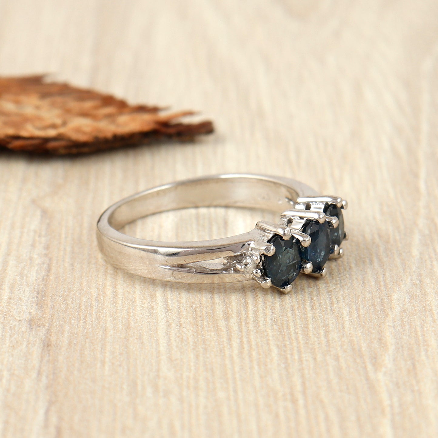 Natural Blue Sapphire Ring-925 Sterling Silver Ring-5x4mm Oval Cut Gemstone Ring-Precious Ring-September Birthstone Ring-Sapphire Jewelry