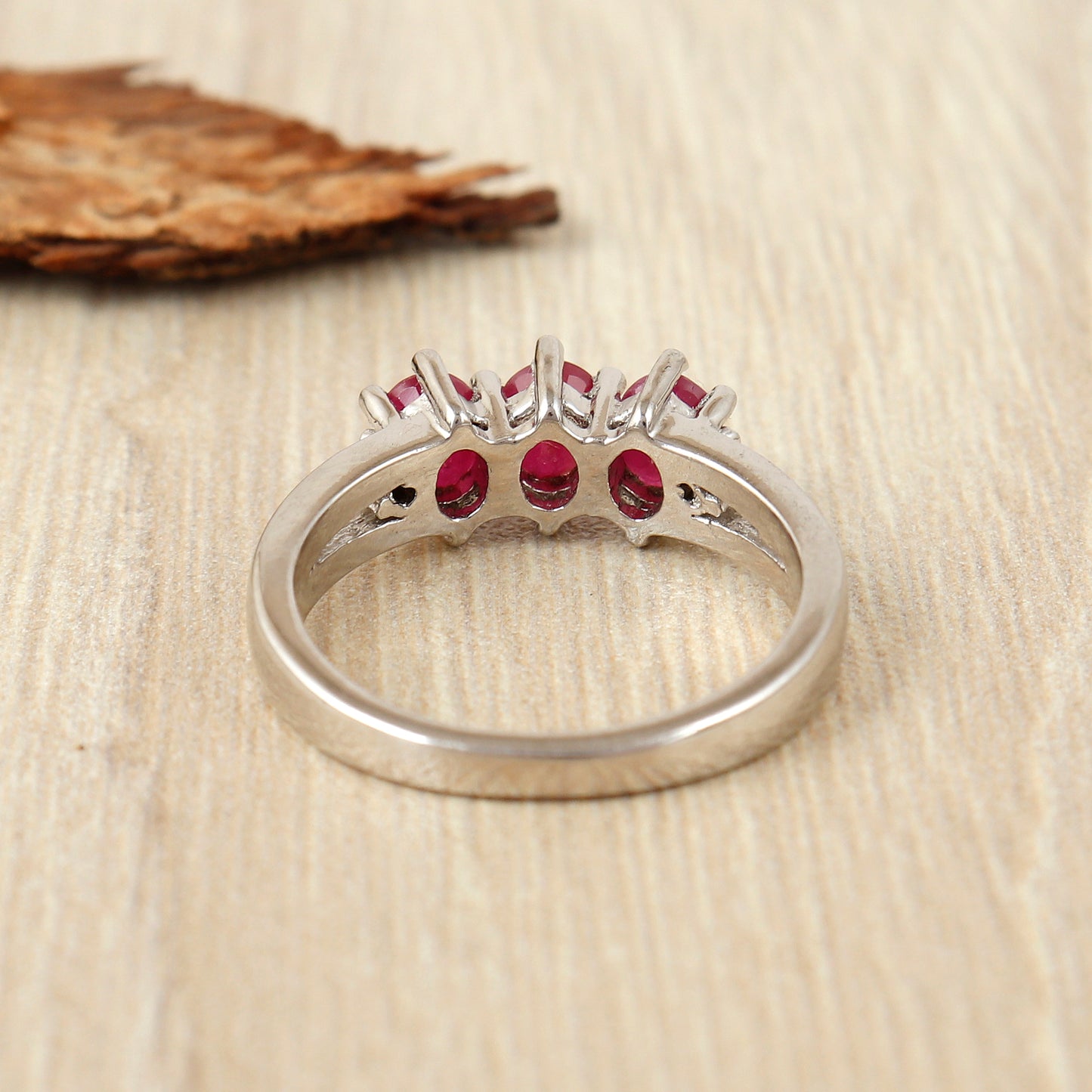Natural Ruby Oval Cut Gemstone Ring-925 Sterling Silver Ring-Diamond Ring-July Birthstone Ring-Handmade Ring-Wedding Ring Gift for Her